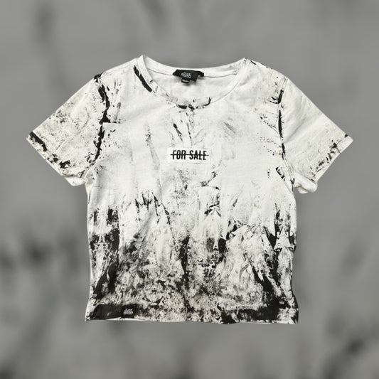 NBG MARBLE TEE  (WHITE & BLACK)